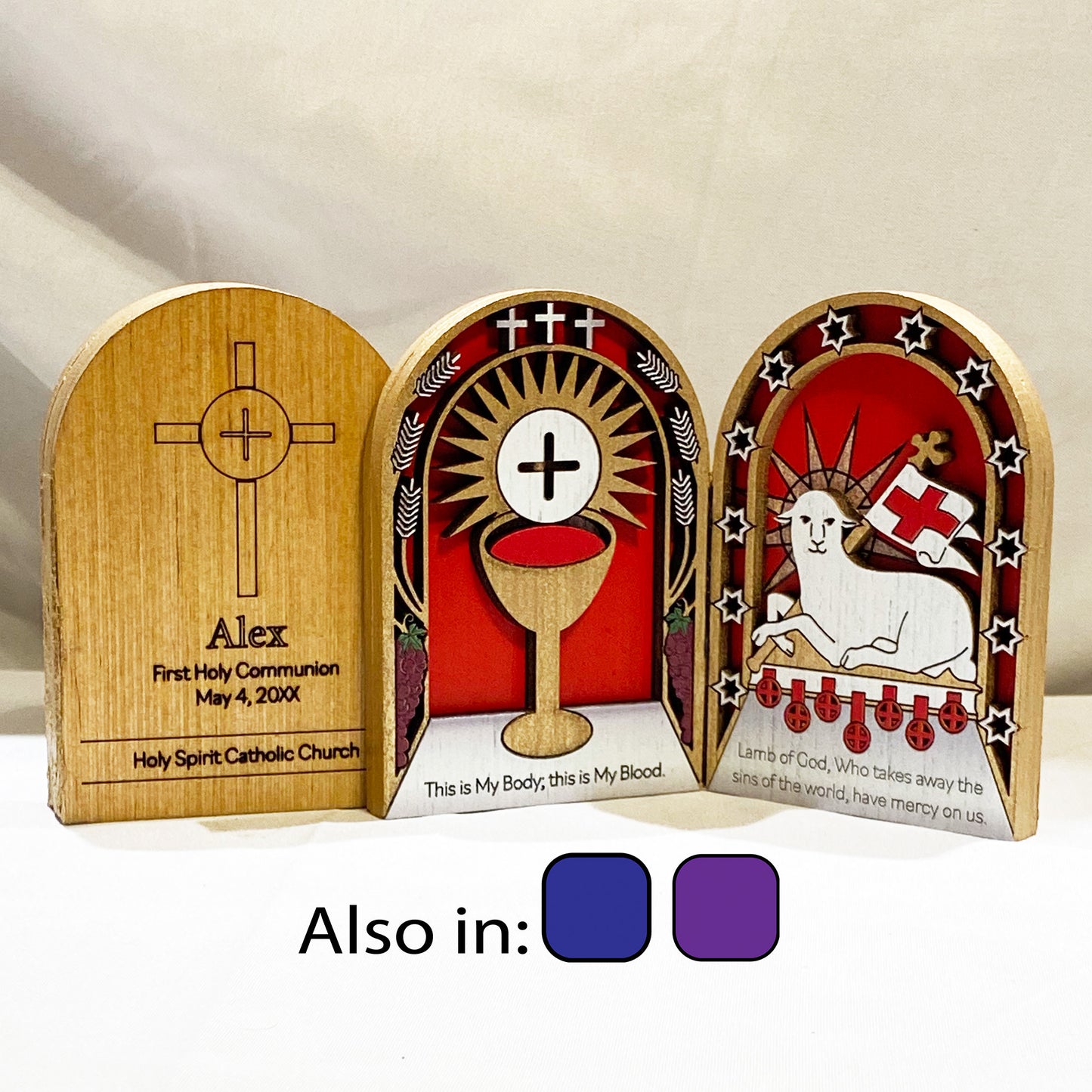 First Holy Communion Gift – Personalized Pocket Keepsake Devotional